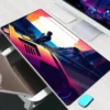 Tapis de Souris XXL Gamer – Design Neon Car Synthwave - z16, LockEdge700x300x5mm