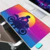 Tapis de Souris XXL Gamer – Design Neon Car Synthwave - z17, LockEdge800x300x5mm